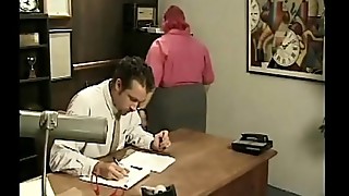 Fat Secretary Fucks Chief On Office Table